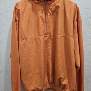 Bollé Golf Vibrant Orange Quarterzip Windbreaker for Men